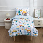 NTBED 4 Pieces Construction Toddler Bedding Set - Image 2