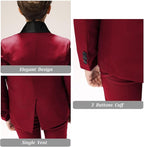 Boys Suit for Toddler Tuxedo Kids Formal Suits Set 5 Pieces Wedding Outfit - Image 6