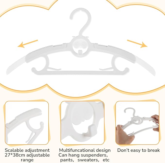 Hsei 30 Packs Baby Hangers for Nursery Closet - Image 4