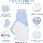HAPIU Rayon Made from Bamboo Winter Baby Sleep Sack 2.5 TOG, 2-Way Zipper YKK - Image 4