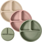 WeeSprout Silicone Plates for Babies & Toddlers 100% Food-Grade Dishes for Self by WeeSprout