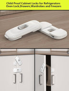 Child Proof Refrigerator Lock, 2 Pack Fridge Locks - Image 6
