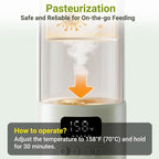 Portable Milk Warmer, 17oz Large Capacity Bottle Warmer - Image 8