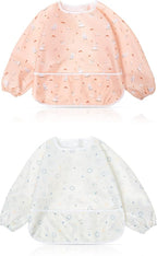 Little Dimsum Baby Bib with Pocket Waterproof Toddler Bibs Infant Feeding Bibs by LittleDimsum
