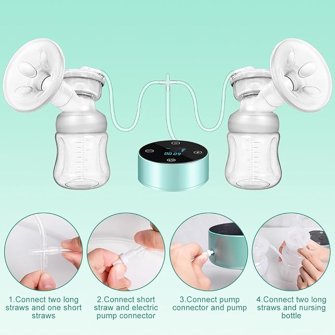 Electric Breast Pump, Breast Pump Electric Breastfeeding Pump 3 Modes 10 Levels - Image 8