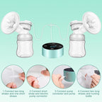 Electric Breast Pump, Breast Pump Electric Breastfeeding Pump 3 Modes 10 Levels - Image 8