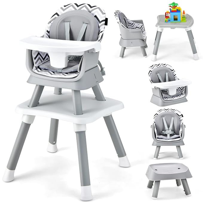 HONEY JOY 8 in 1 Baby High Chair, Convertible Highchair by HONEYJOY