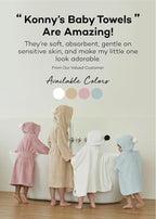 Konny Baby Hooded Towel Plush Thick & Cozy Soft-Touch Absorbent Rayon from - Image 8
