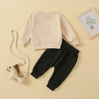 Toddler Baby Boy Clothes Solid Color Long Sleeve Crewneck Sweatshirt Top Casual - Image 7