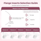 Flange Sizing Kit 3 in 1 with 10PCS Flange Inserts 13/15/17/19/21mm, Silicone - Image 5