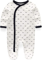 Kiddiezoom Baby and Toddler Boys'Snug Fit Footed One-Piece Romper Jumpsuit - Image 2