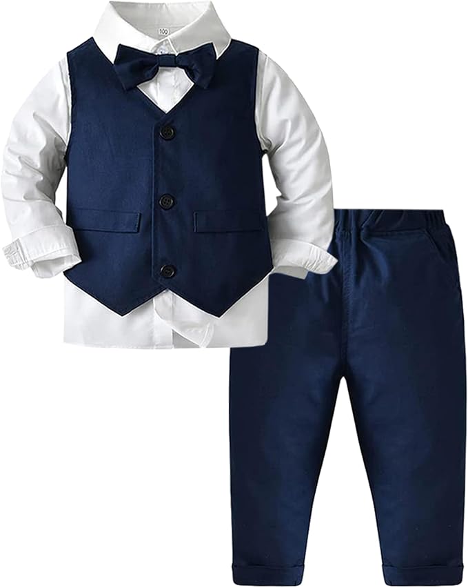 ARTMINE Toddler Boy Clothes Suit Gentleman Wedding Outfits, Formal Dress by Artmine