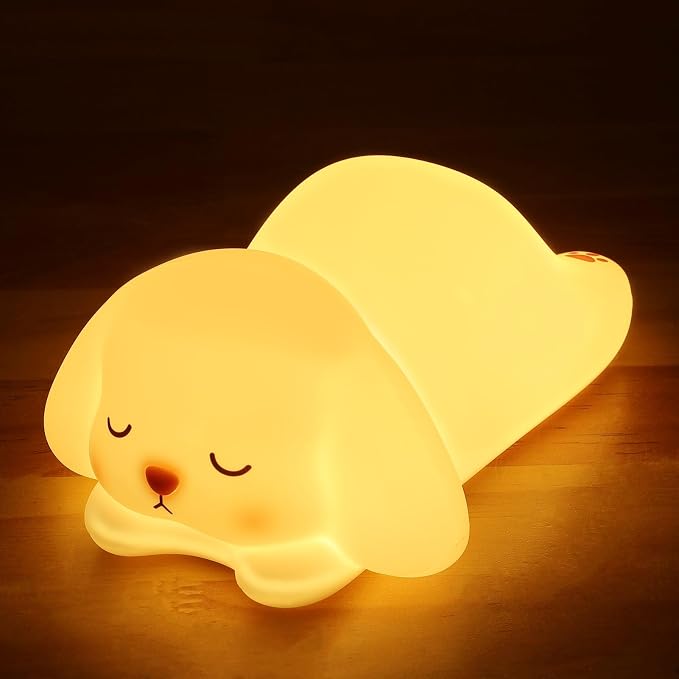 LOVERUIS Night Lights Squishy Light Bunny Colorful Night Light by CuteDesignHighQuality