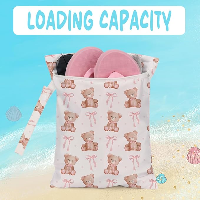 Wet Bag for Baby Swimsuit Kids Wet Dry Bag for Breast Pump Parts Diaper Bag - Image 4