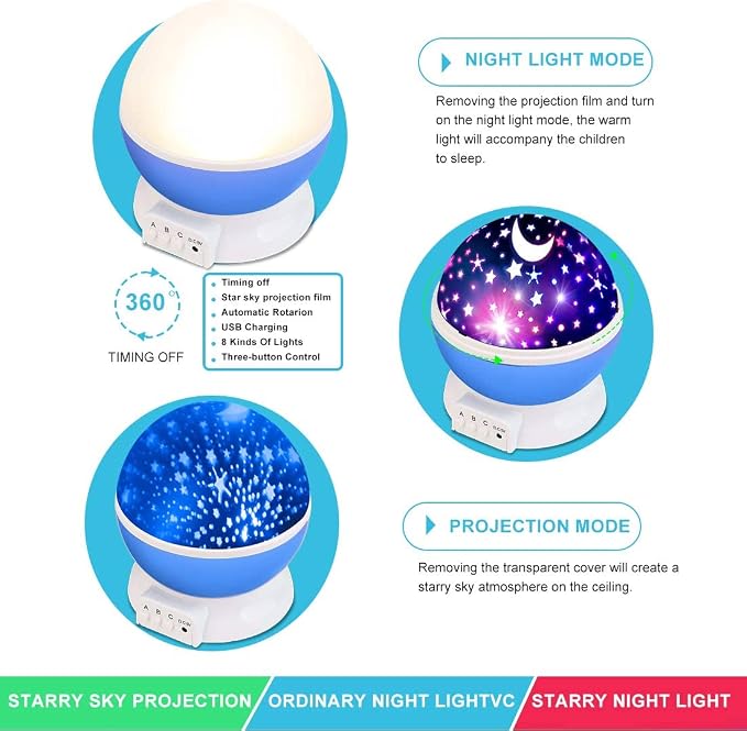 Star Projector, Night Light Lamp Fun Birthday Gifts - Image 7