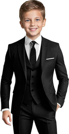 Boys' Formal Suit Set Slim Fit Kids Formal Suits Toddler Tuxedo Wedding Prom by Tiefony