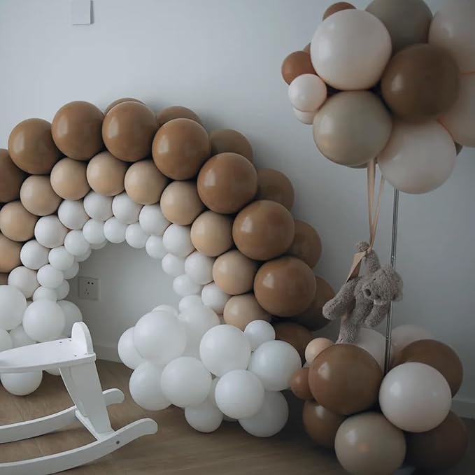 90pack Brown Balloons Different Size 18/12/10/5 Inch Brown Balloon Garland Arch - Image 6