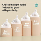Silicone Bottle Nipples for Natural Baby Bottle, Slow Flow, Replacement Bottle - Image 2