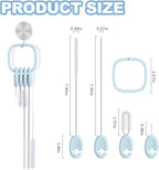 YOTIME Standing Straw Cleaner Brush Set, 4in1 Reusable Straw Brushes - Image 2