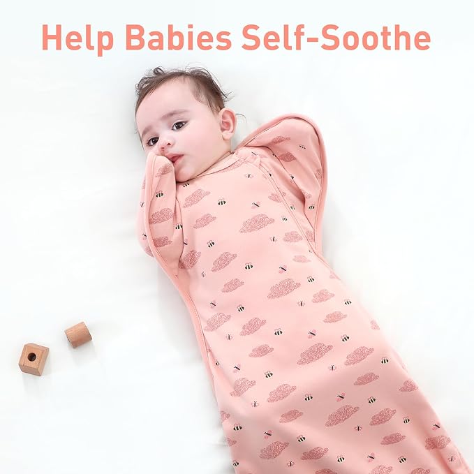 Premium Soft Cotton Swaddle Blanket Sleep Sack Arms Up 2 Packs 6-12 Months - Image 8