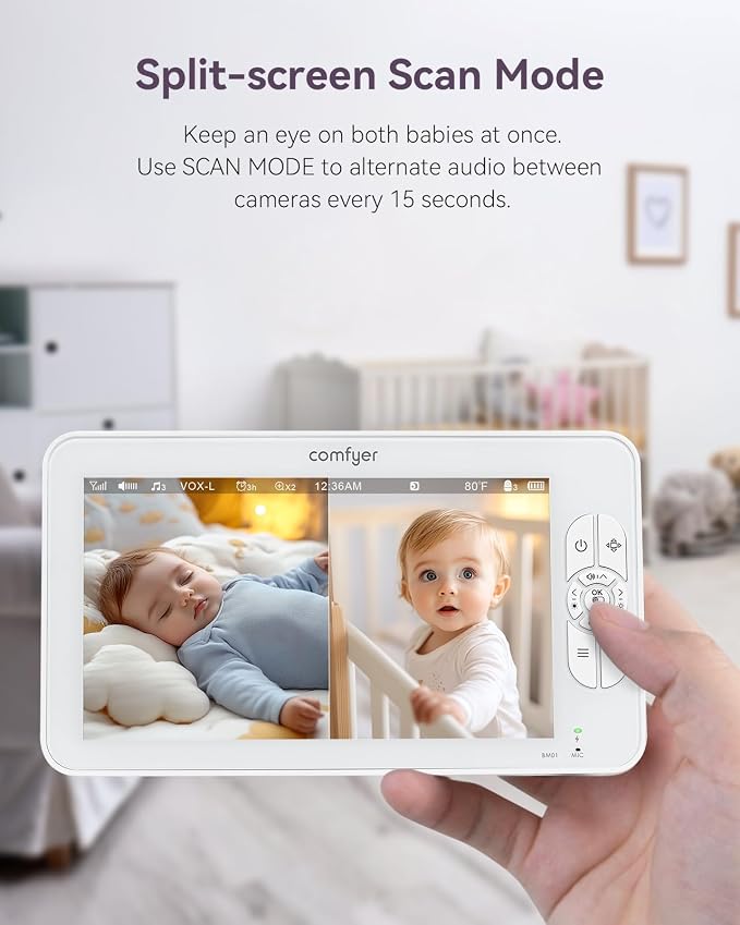 7" Split-Screen Baby Monitor - Image 3