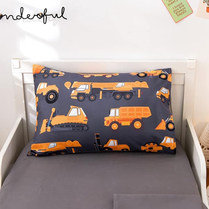 NTBED 4 Pieces Construction Toddler Bedding Set - Image 4