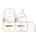 PPSU Natural Baby Bottle for Newborn Breastfeeding Babies, Breast-Like by Aynmer
