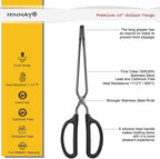 10" Stainless Steel Scissor Tongs - Image 2