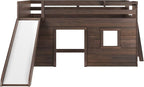 Max & Lily Loft Bed Twin Size, Solid Wood Low Loft Bed - Image 4