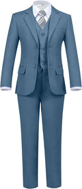 Boys' 5 Piece Formal Suit Set by Hipfun