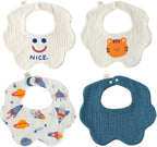 4 Pack Baby Bandana Bibs by Unknown