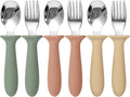 6 Pack Toddler Utensils, kids Silverware by Eascrozn