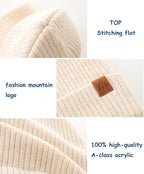 Moon Kitty 2PCS Baby Beanie Soft Toddler Beanie Warm Knitted Infant Winter Hats - Image 5