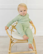 moimoln 6M-8Y Modal Cotton Solid Soft Breathable Baby Toddler Boys Girls Snug - Image 2