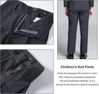 Boys Suit for Kids Teens Formal 5 Piece Tuxedo Suit Set - Image 5