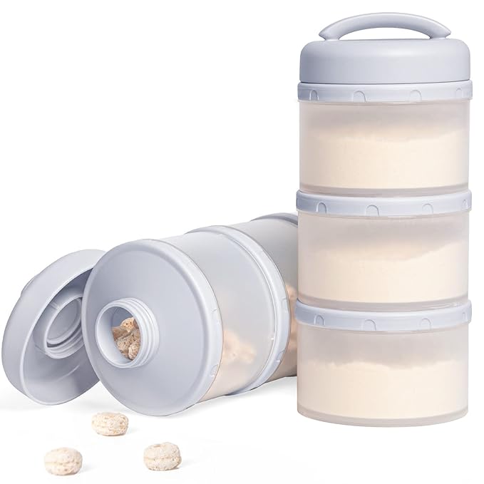 Termichy Stackable Formula Dispenser Portable Milk Powder Container, 2 Pack by Termichy