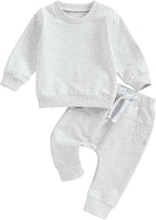Tiaham Baby Boy Clothes Girl Outfits Fashion Sweatshirt Sweat Pant Kids Toddler by Tiacham