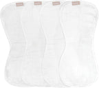 WeeSprout Unisex Organic Towel Cotton Burp Cloths, Four Ultra-Absorbent Layers by WeeSprout