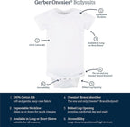 Gerber unisex-baby 8-pack Short Sleeve Onesies Bodysuits - Image 6