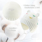 XIAOHAWANG Baby Hat Cute Bear Toddler Earflap Beanie Warm - Image 3