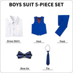 Boys' Suits Formal Slim Fit Tuxedo Boys Vest and Pants Set - Image 5