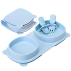 Silicone Foldable Novelty Dinner Plates, Suction Plates by YAHAA