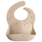 mushie Silicone Baby Bib | Adjustable Fit Waterproof Bibs - Image 4