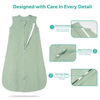 Rayon Made from Bamboo Sleep Sack, 0.5 TOG Wearable Blanket Baby, Lightweight - Image 3
