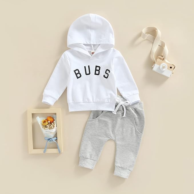 2Pcs Baby Boys Hoodie Tops Pants Set Dinosaur Deer Print Sweatsuit Fall Winter - Image 6