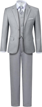 Boys' 5 Piece Formal Suit Set by Hipfun