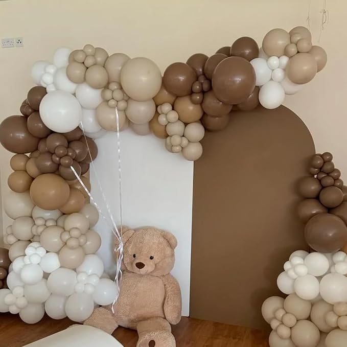 90pack Brown Balloons Different Size 18/12/10/5 Inch Brown Balloon Garland Arch - Image 4