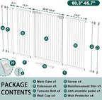 Fairy Baby 40.5" Extra Tall Pet Gate - Image 2