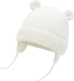 Duoyeree Cozy Baby Beanie with Earflaps and Fleece Lining - Image 3