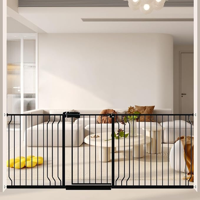 TSAYAWA Baby Gate Extra Wide Fits 29.51-85.81 inch Wide Opening by TSAYAWA